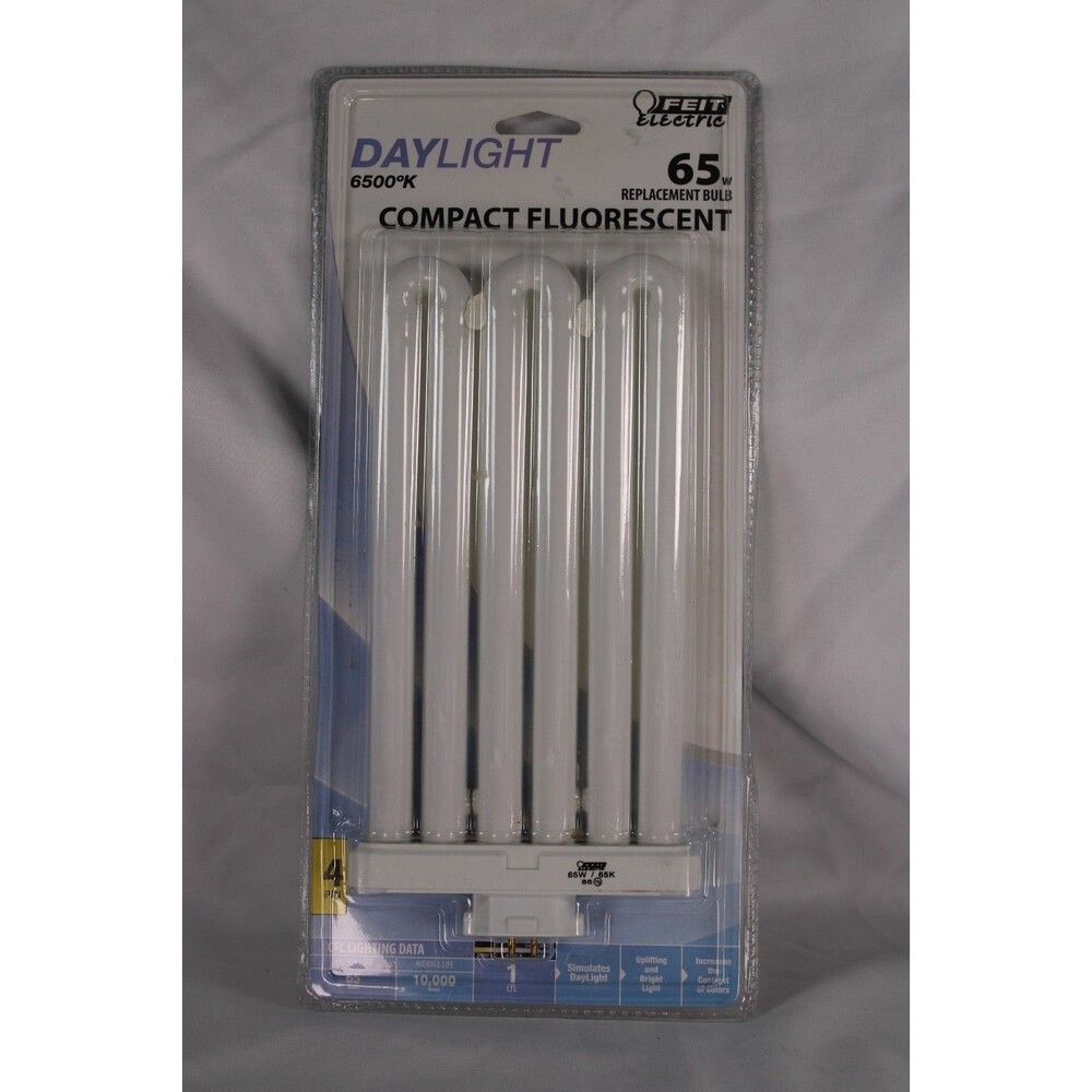 Feit Electric 65W Daylight 6500K CFL Replacement Bulb BPFML65/65 4-Pin 10,000 Hr